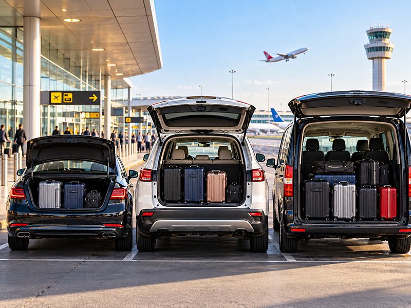 Airport Taxi Luggage Guide: What Fits in a Sedan, SUV and Van?